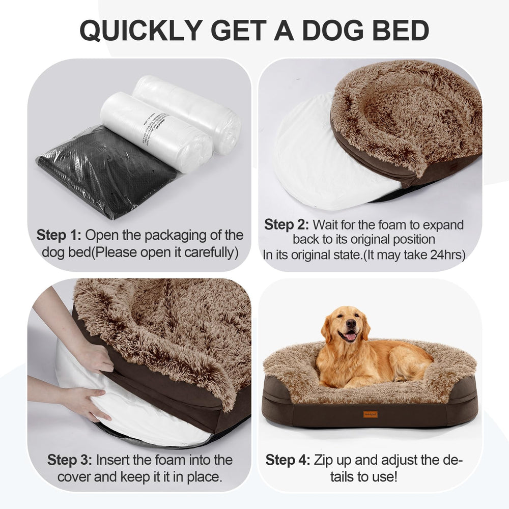 Iweepet bed suits puppies, seniors, and recovering dogs at home.