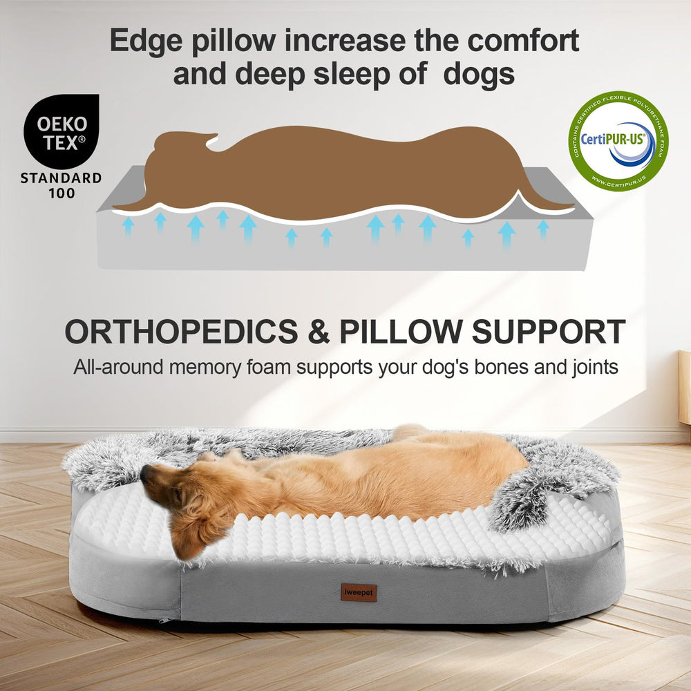 Iweepet waterproof lining protects the foam from accidents and spills.