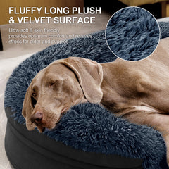 Iweepet bed with bolster provides neck and head support for restful lounging