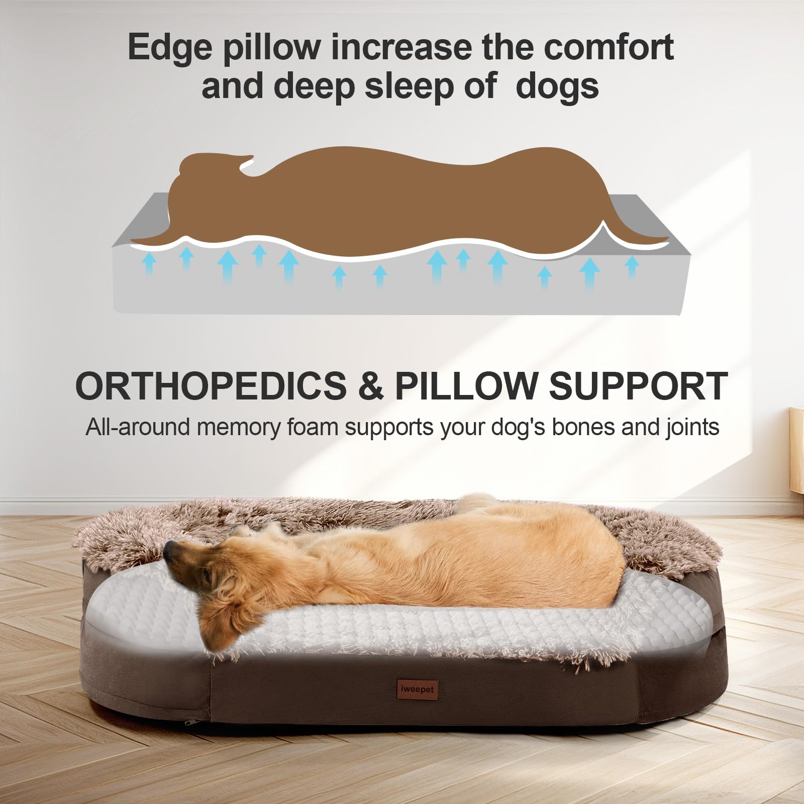 iweepet half-round design bed offers secure, comfy sleep