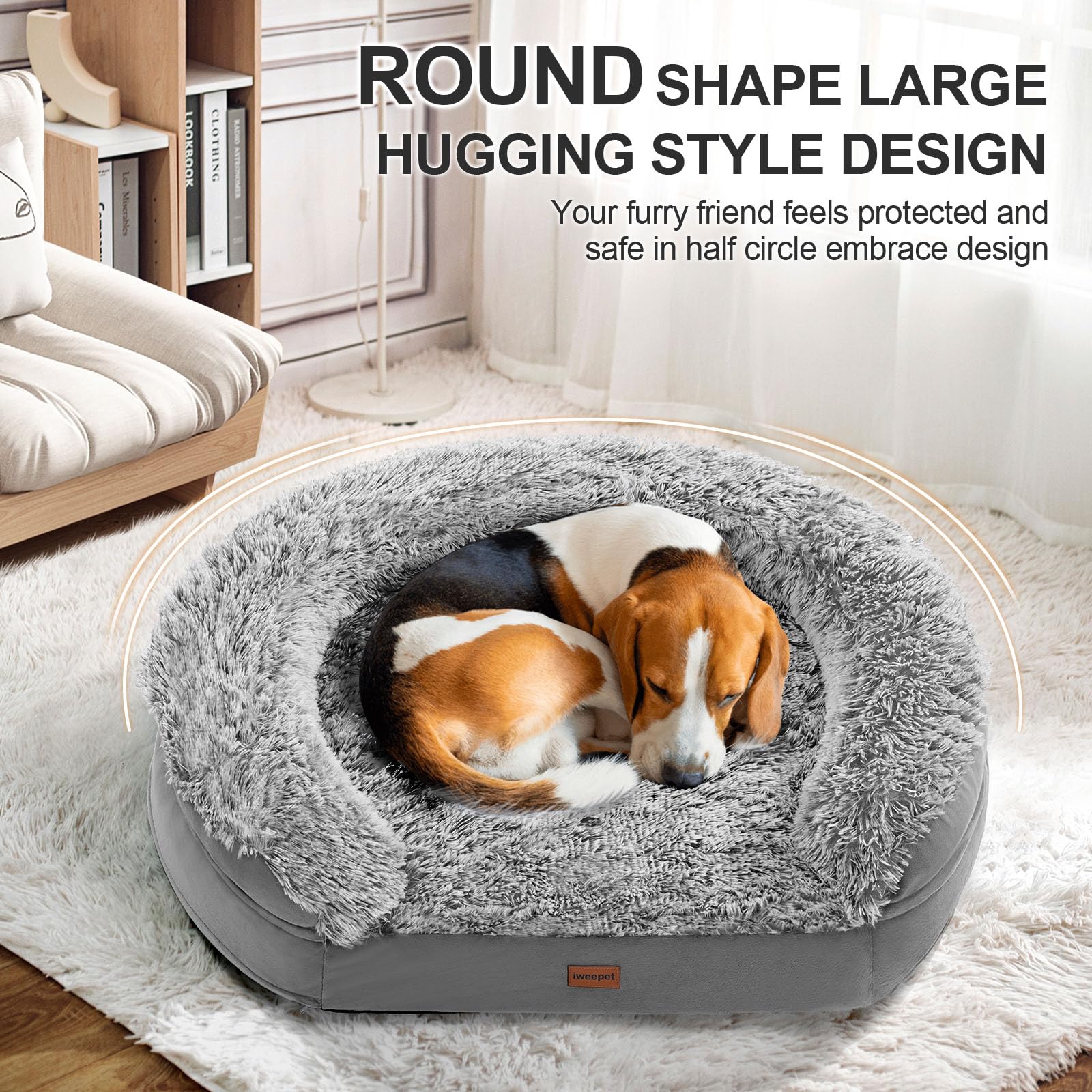 Iweepet soft plush cover close-up with inviting texture