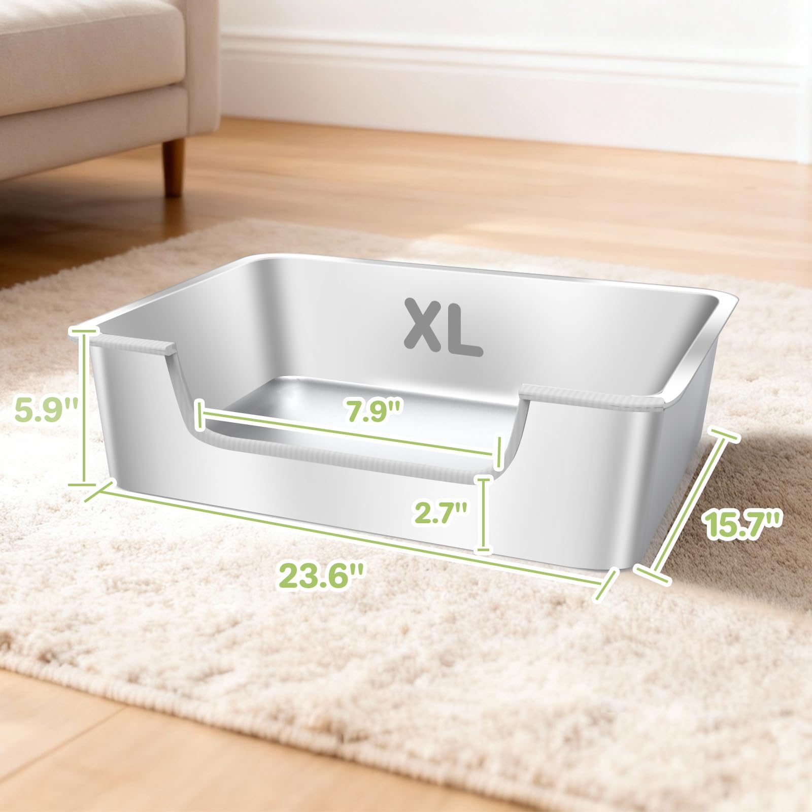 IXARO low-entry design on open top reduces kitten anxiety.