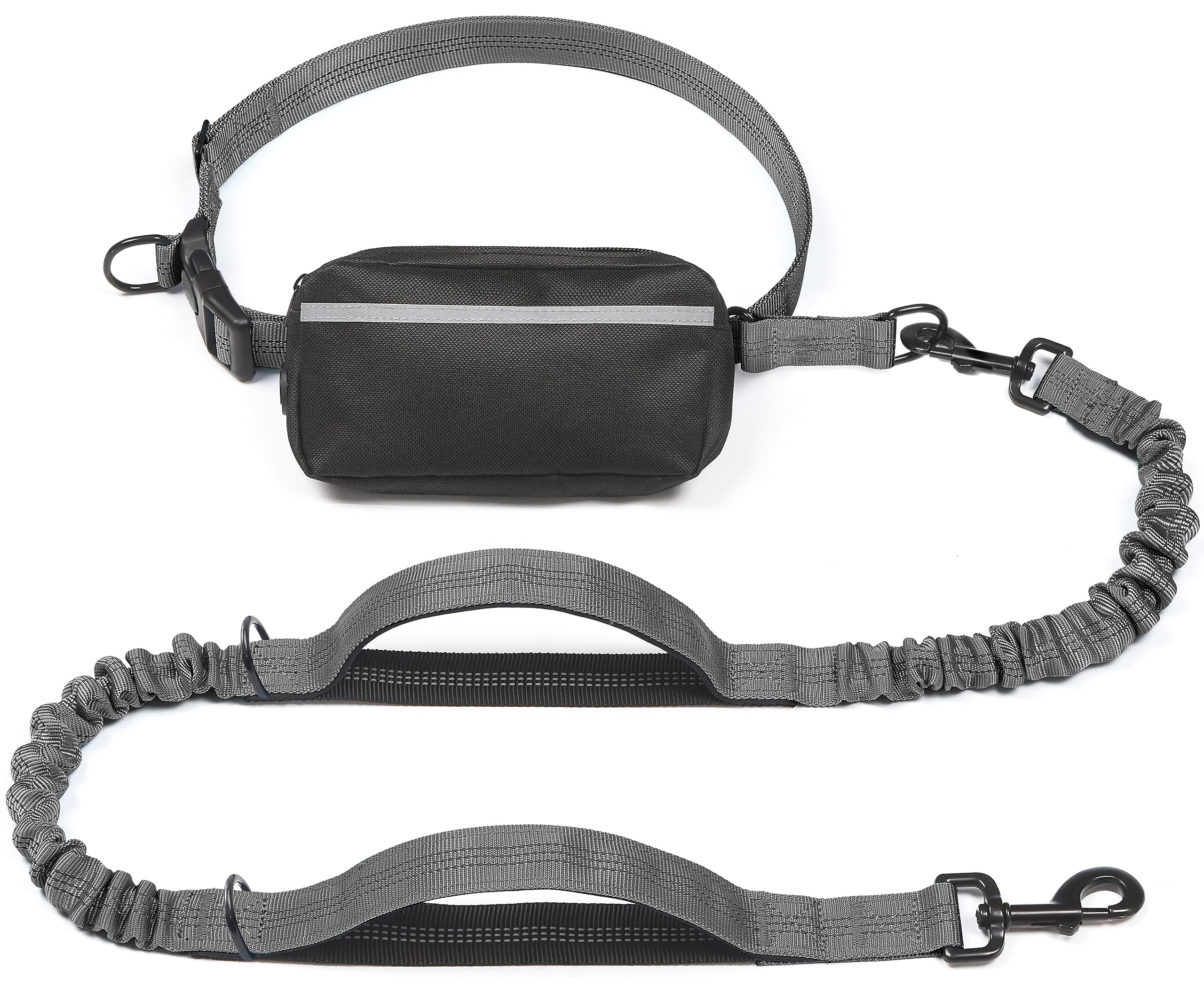 iYoShop hands-free leash with zipper pouch for quick access during walks
