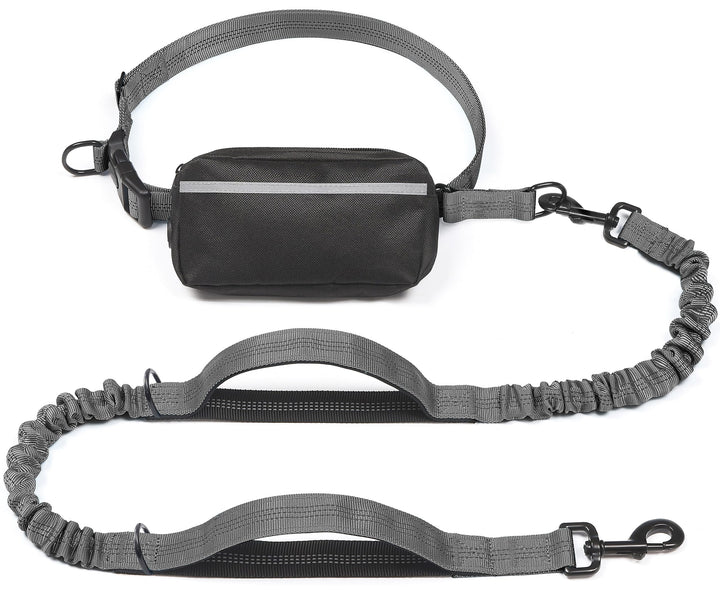 iYoShop hands-free leash with zipper pouch for quick access during walks