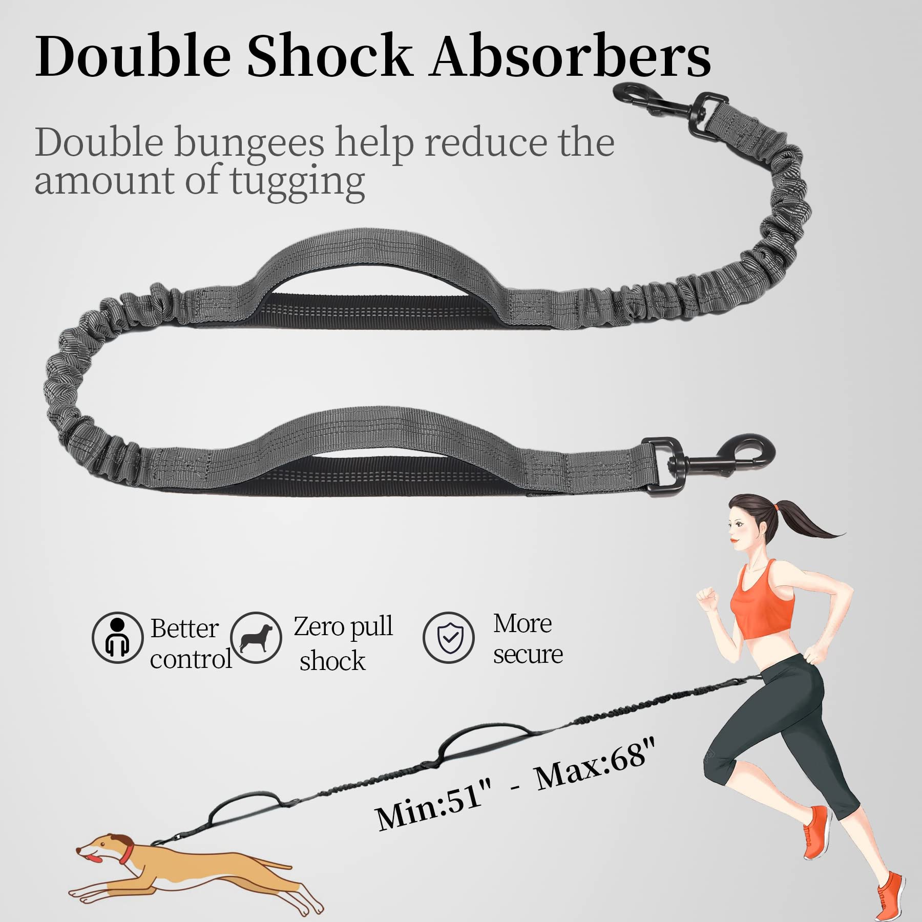 iYoShop hands-free waist leash for easy phone access while exercising