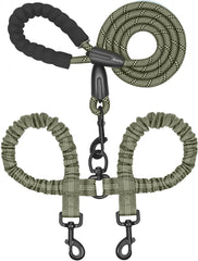 iYoShop Dual Dog Leash with 360° swivel for tangle-free walking