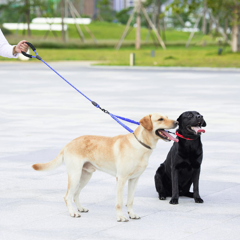 iYoShop Dual Dog Leash heavy-duty rope construction withstands energetic dogs