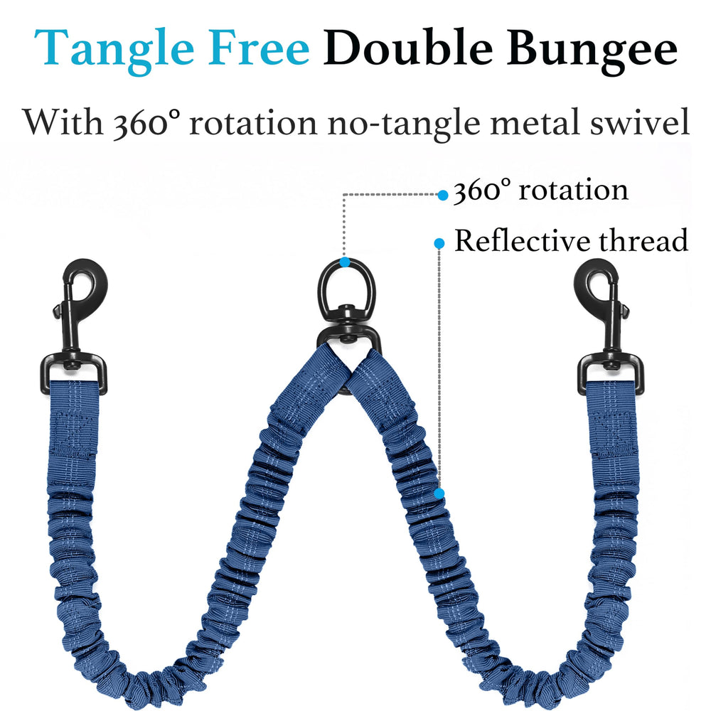 iYoShop Dual Dog Leash heavy duty rope and nylon construction is durable