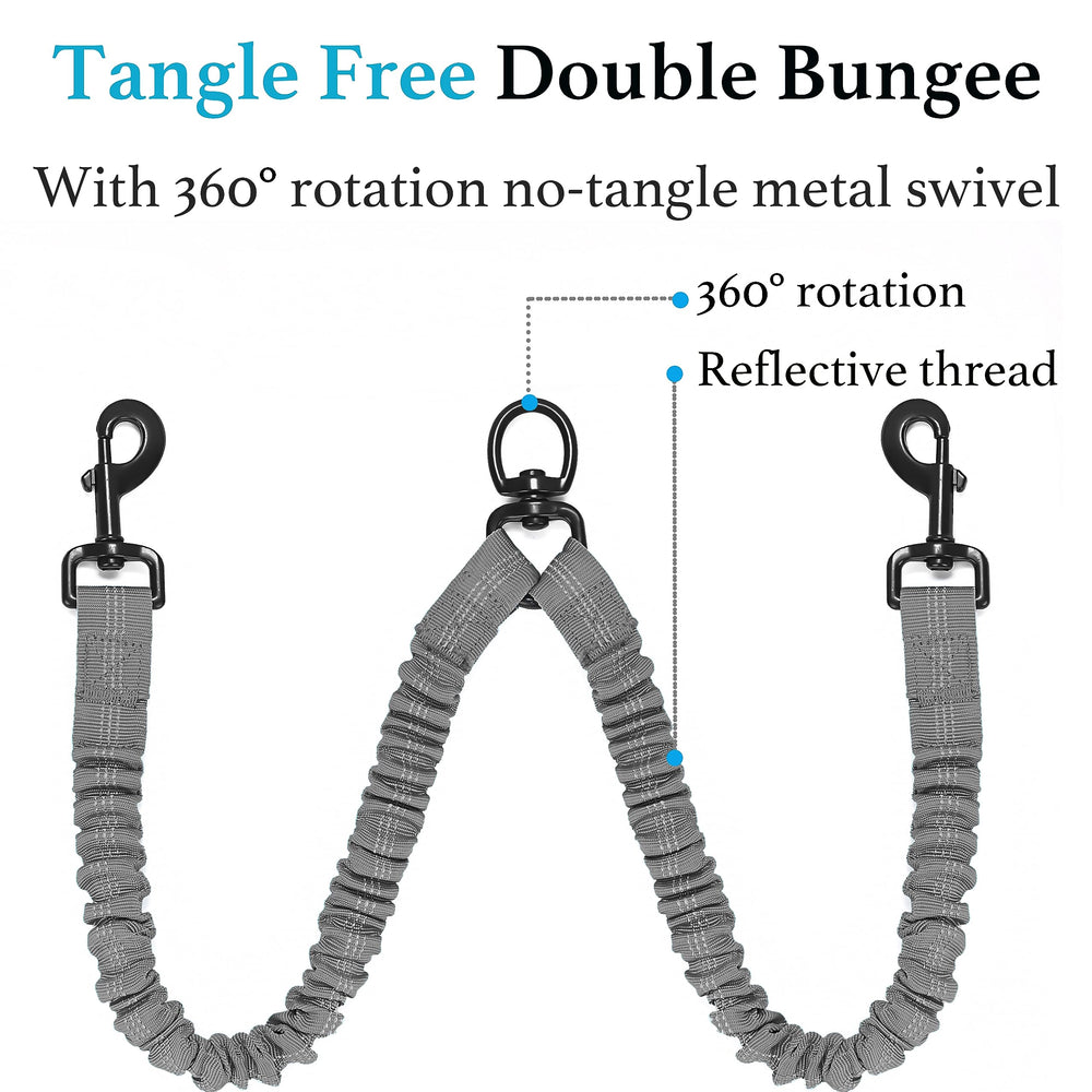 iYoShop Dual Dog Leash heavy-duty rope stands up to daily wear
