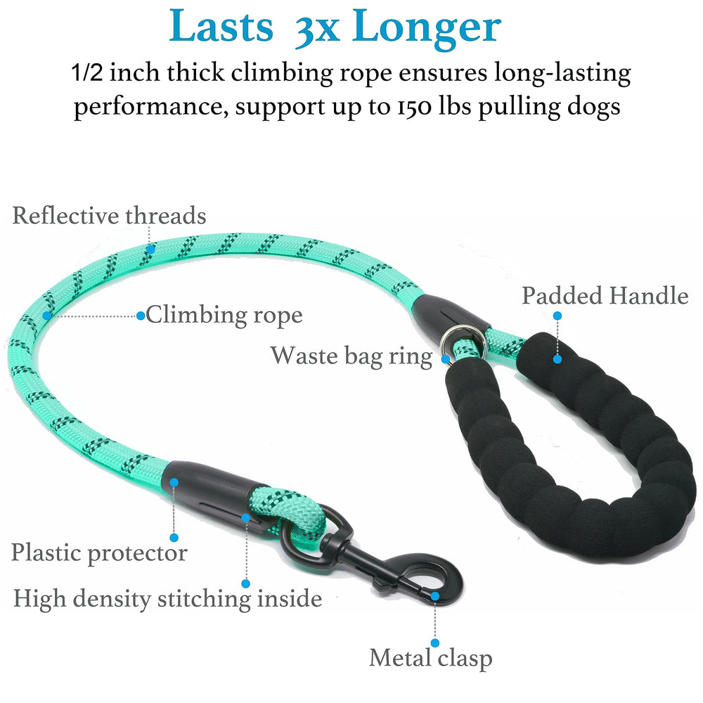iYoShop heavy-duty rope construction on the leash.