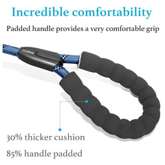 iYoShop Dual Dog Leash padded handles provide a comfortable grip