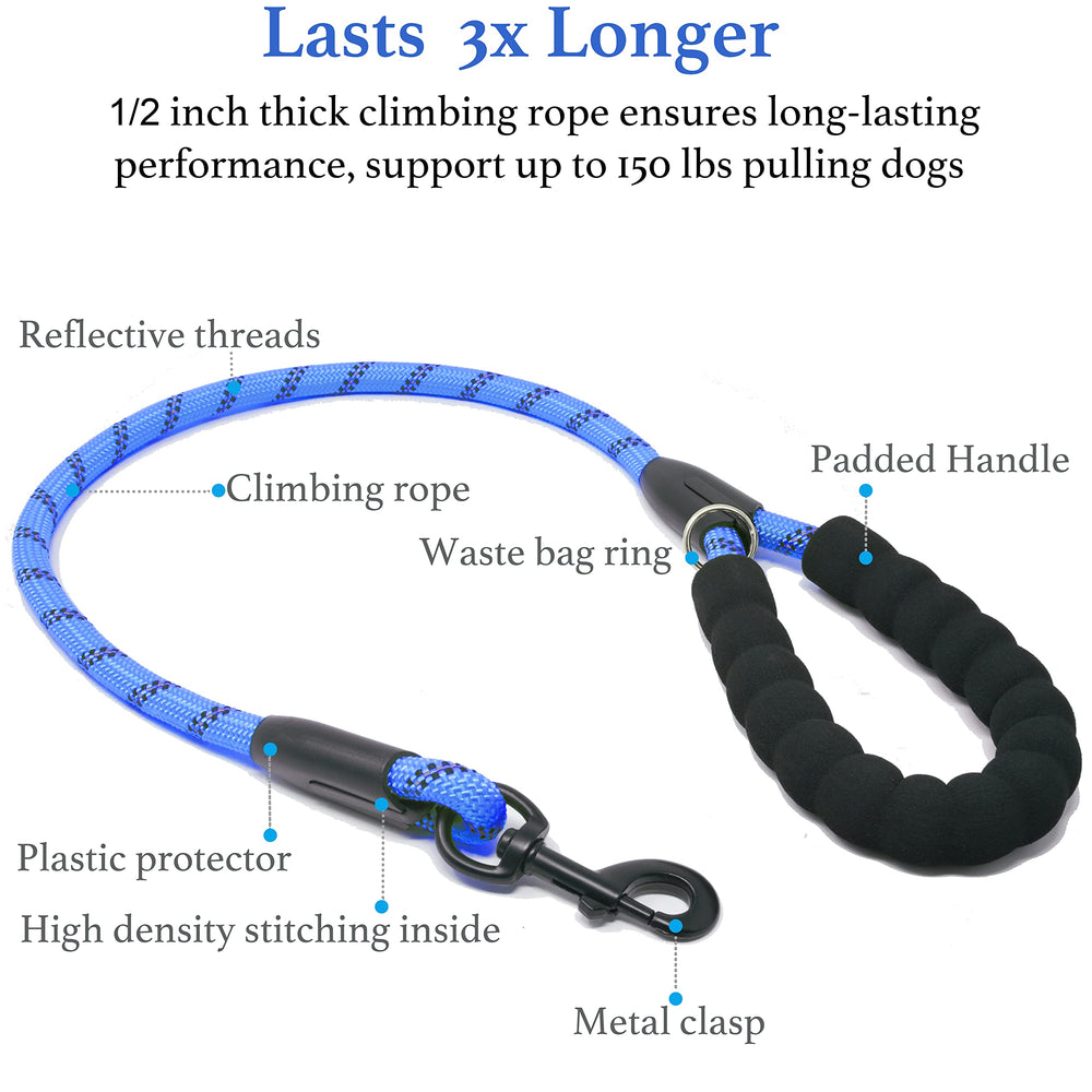 iYoShop Dual Dog Leash tangle-free design keeps dogs moving freely