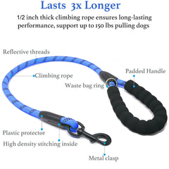 iYoShop Dual Dog Leash tangle-free design keeps dogs moving freely