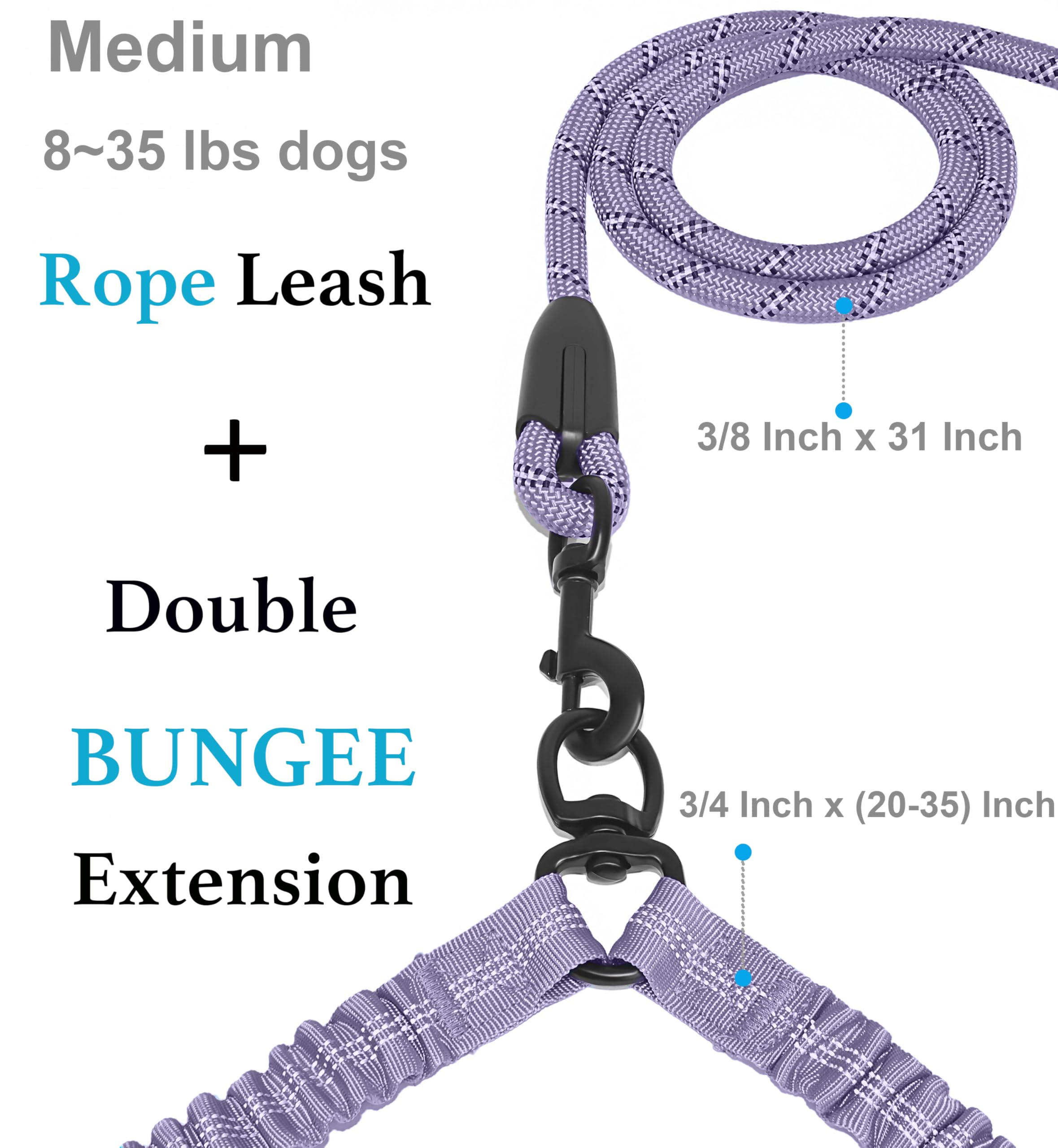 iYoShop Dual Dog Leash tangle-free design lets dogs move freely together