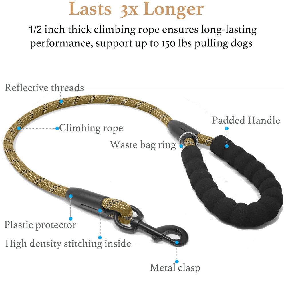 iYoShop Dual Dog Leash tangle-free design during crossed paths