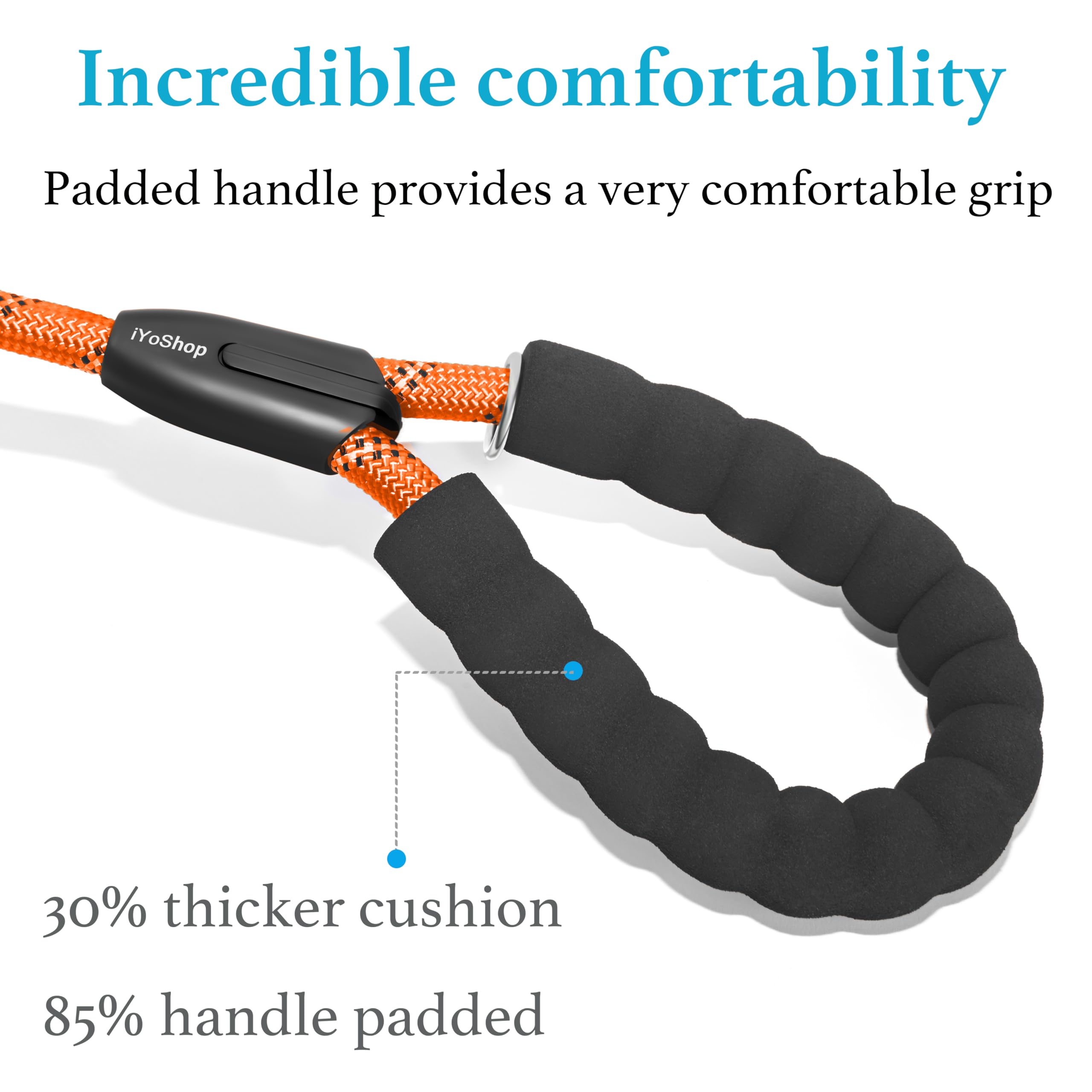 iYoShop Dual Dog Leash tangle-free design keeps dogs close with freedom to move.