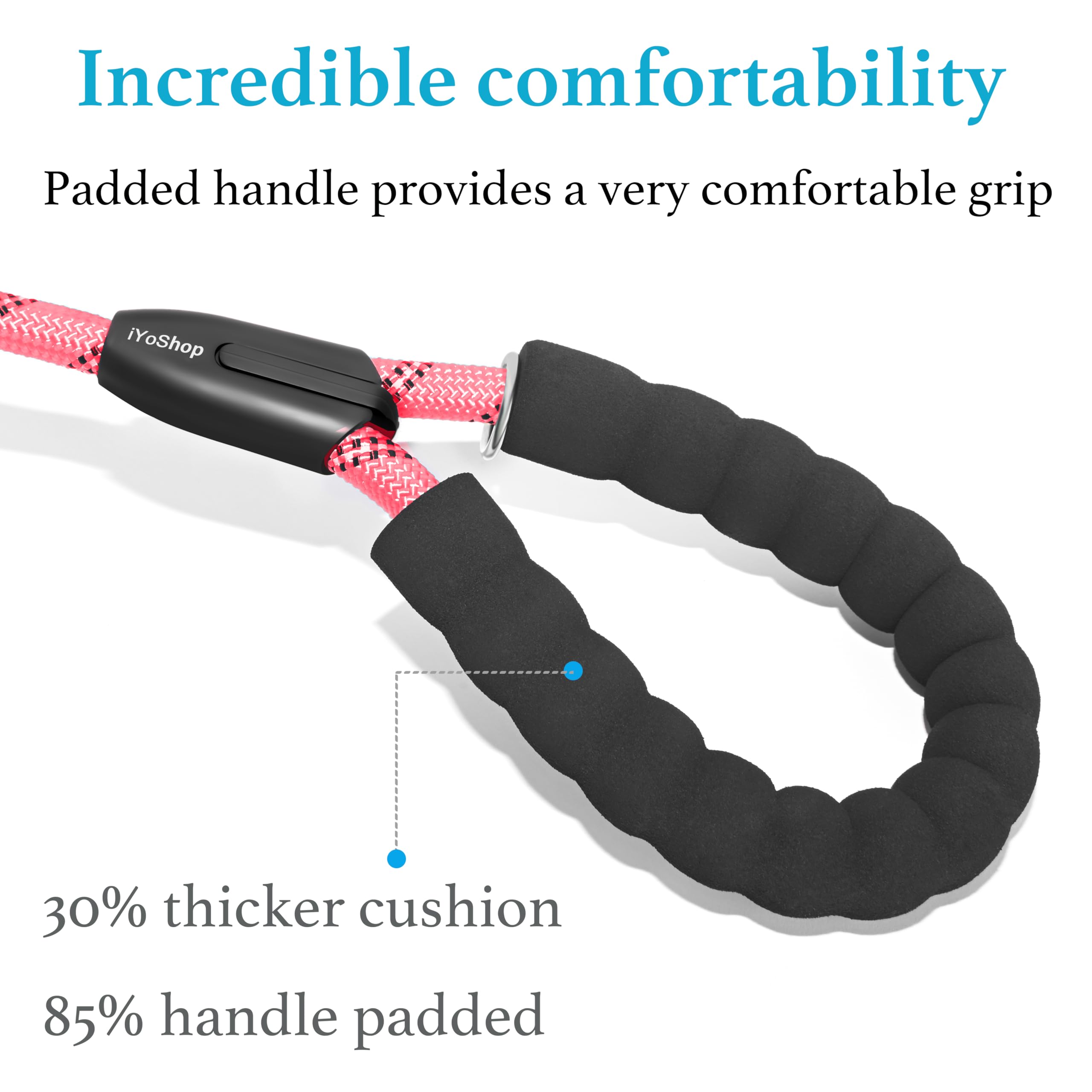 iYoShop Dual Dog Leash uses heavy-duty rope for durability while remaining lightweight.