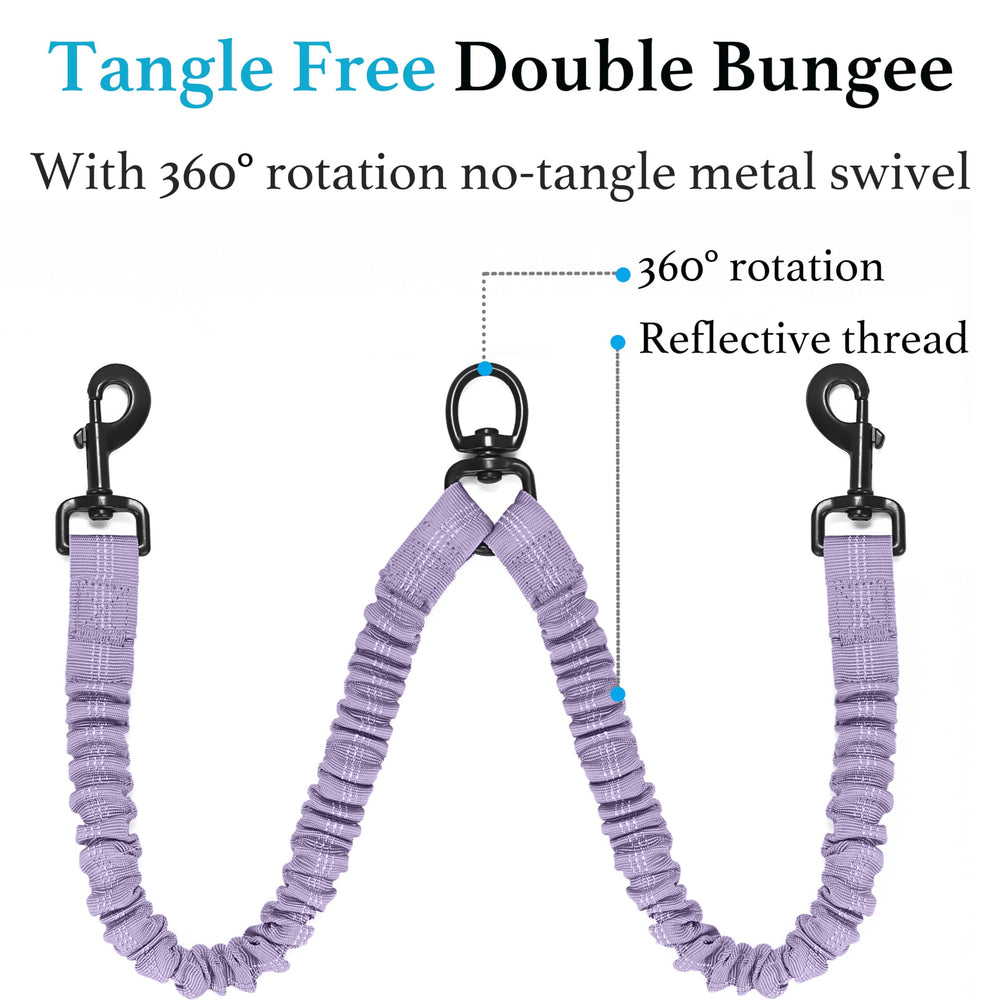 iYoShop Dual Dog Leash tangle-free design supports worry-free two-dog walks.