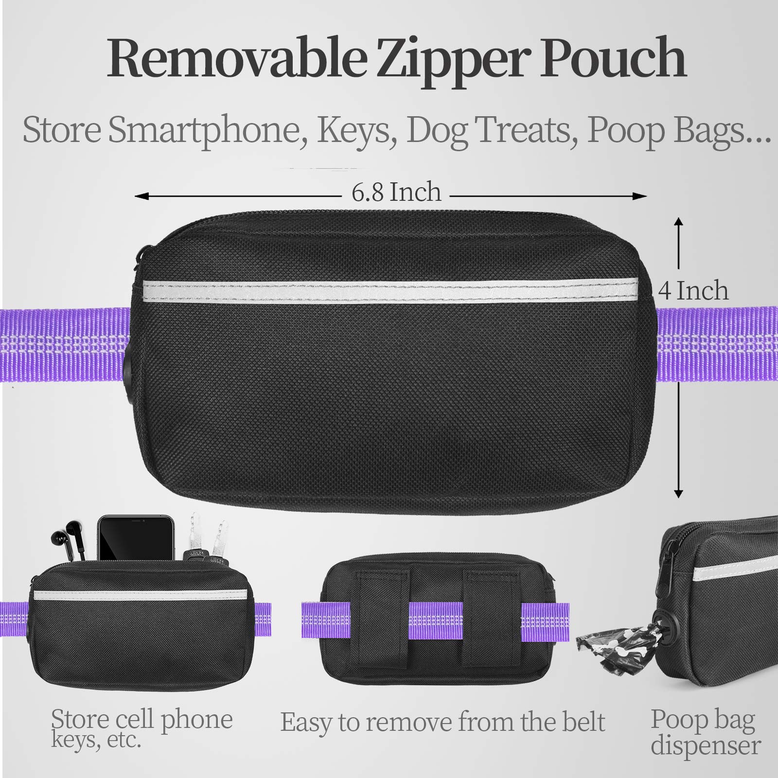iYoShop dual padded handles with bungee for comfortable control during jogs