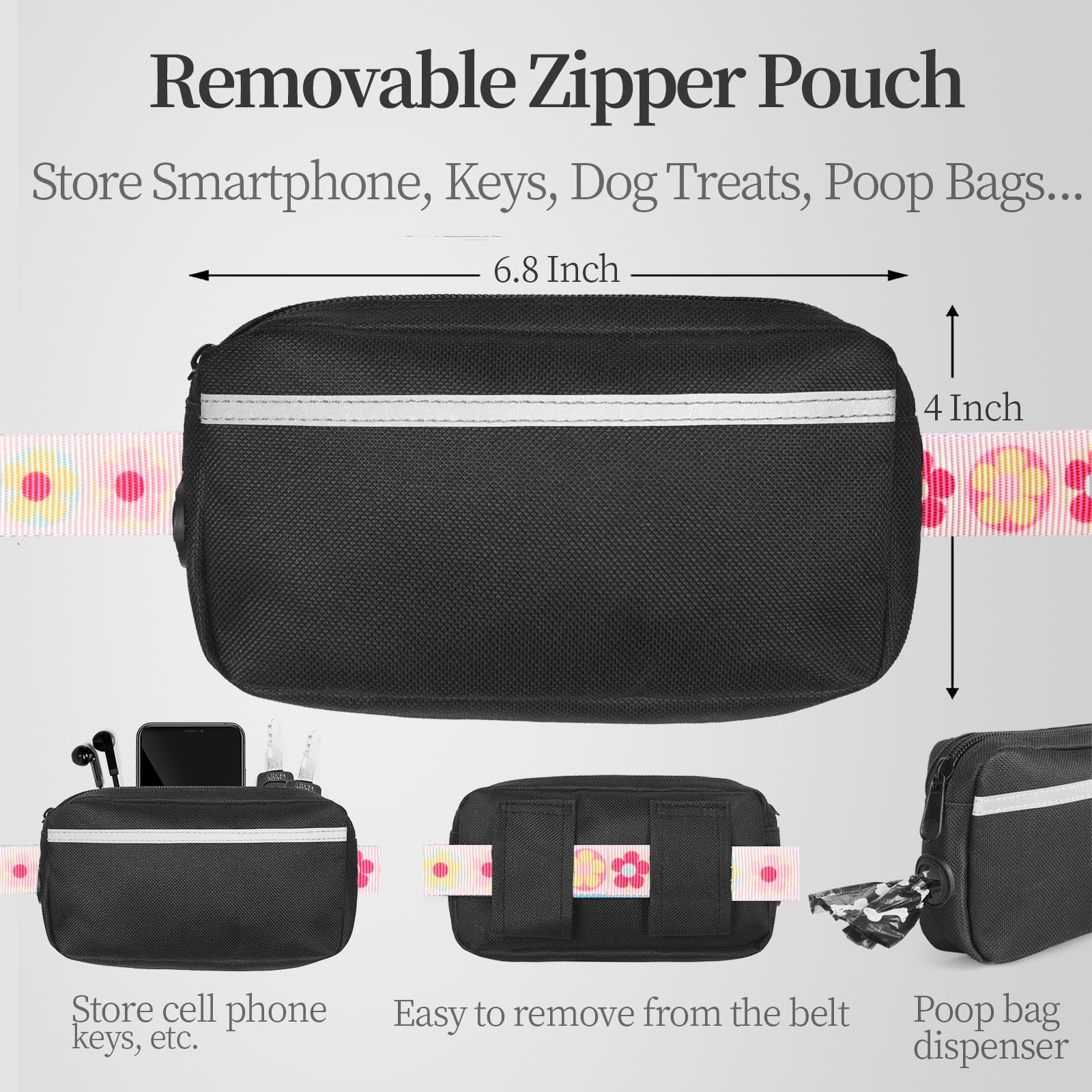 iYoShop dual padded handles for comfortable walks with your dog