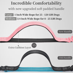 iYoShop durable bungee reduces tugging for smoother runs with your dog.