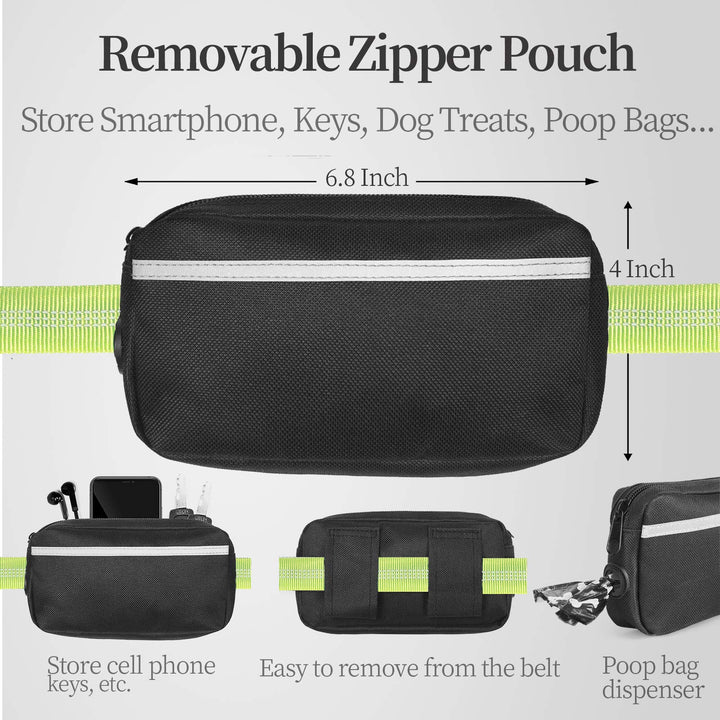 iYoShop hands free leash showing dual padded handles for comfortable control