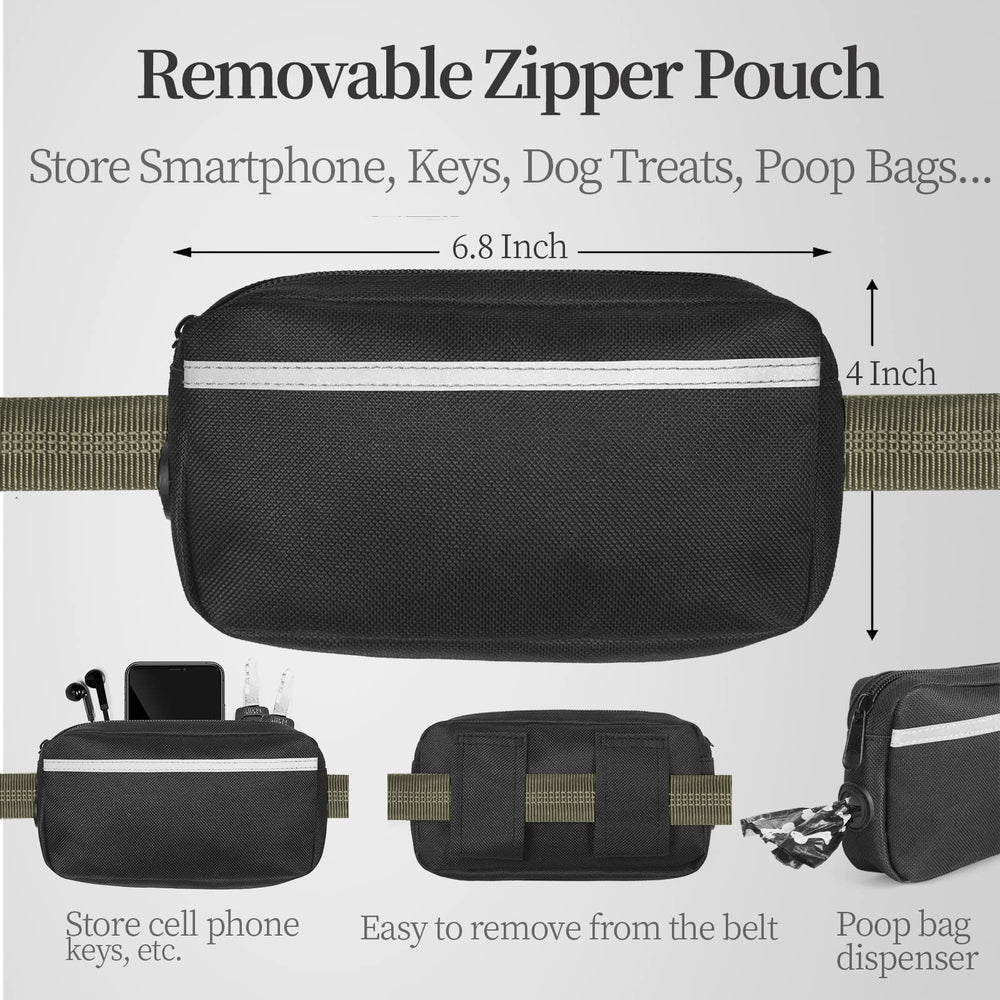 iYoShop leash with dual padded handles for comfortable control
