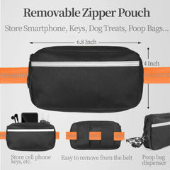 iYoShop hands free dog leash with dual padded handles for comfortable grip during long runs