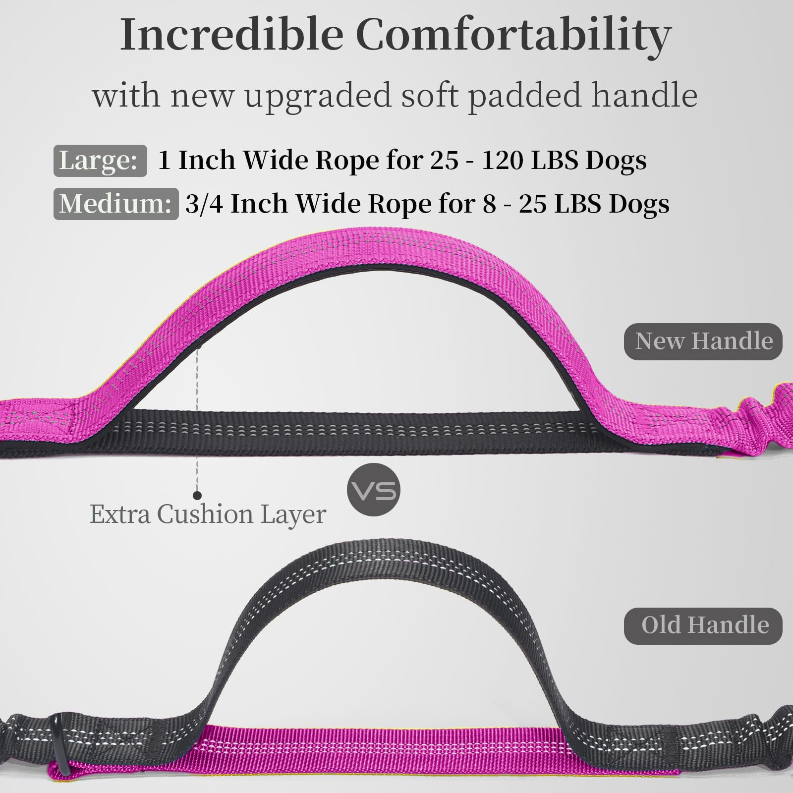 iYoShop leash features a durable 2-inch clip and D-ring for training tools