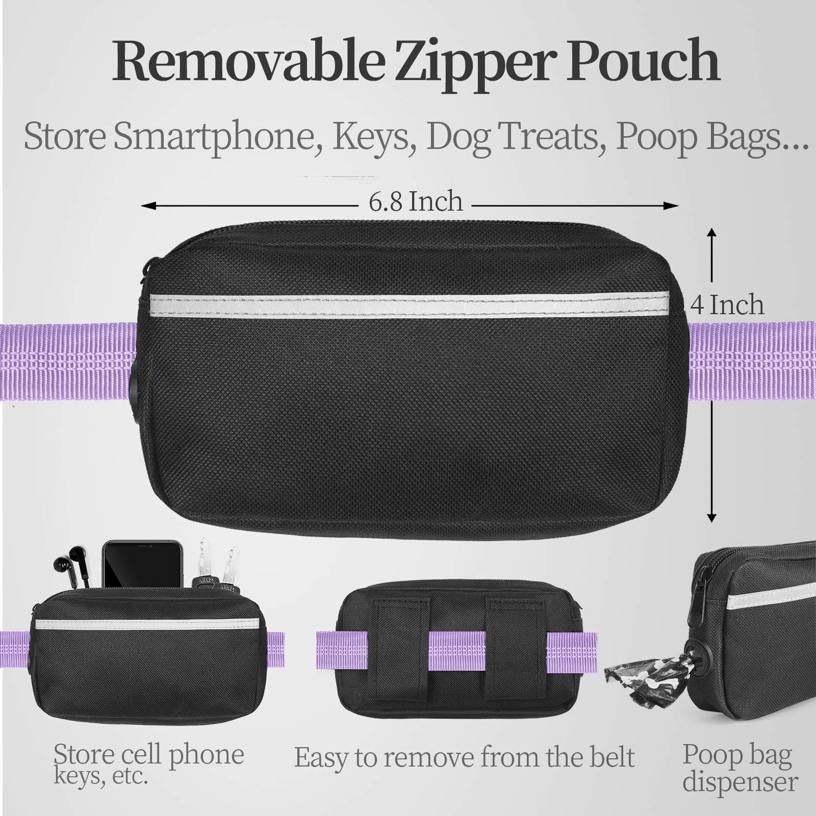 iYoShop Hands Free Leash with padded handles for comfortable grip on longer jogs