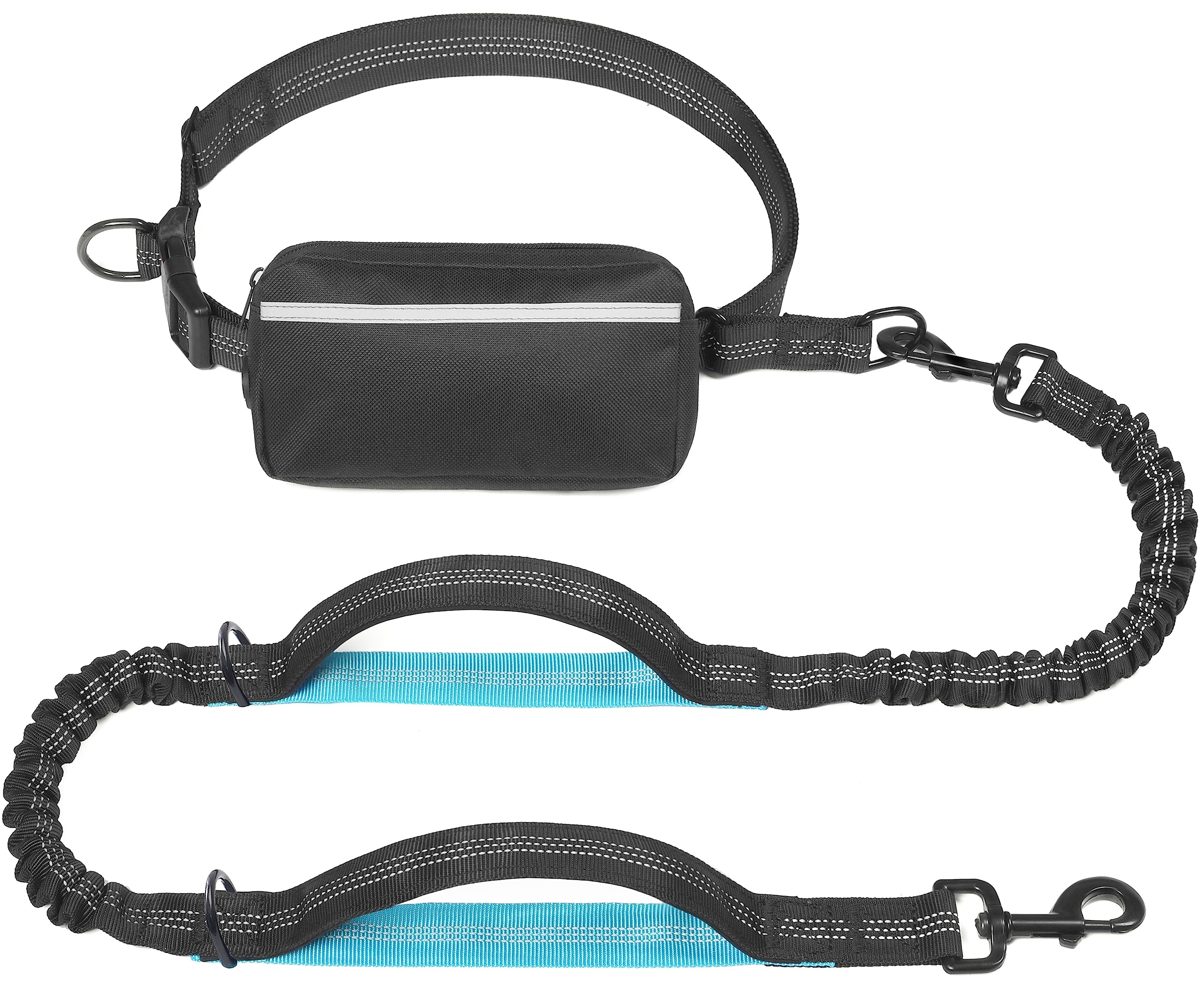 iYoShop hands-free dog leash with zipper pouch for quick storage during walks