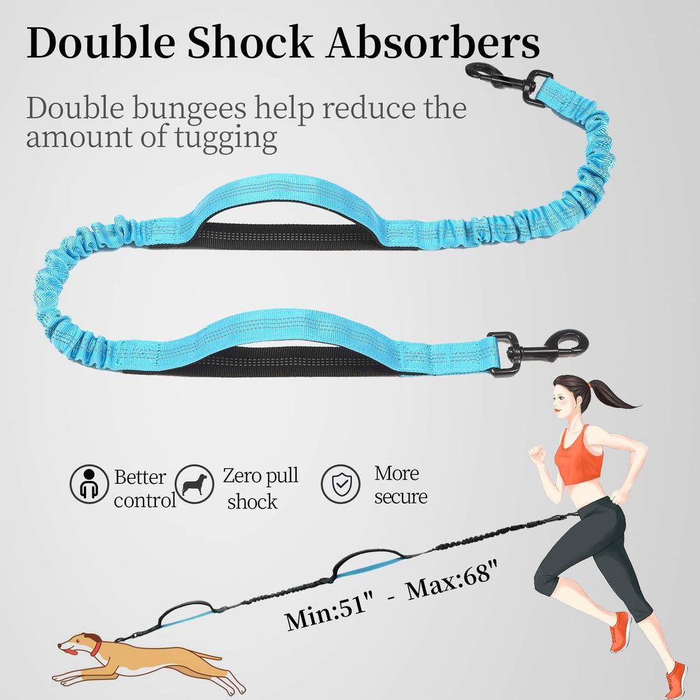 iYoShop Hands Free Leash includes two extra handles for precise control