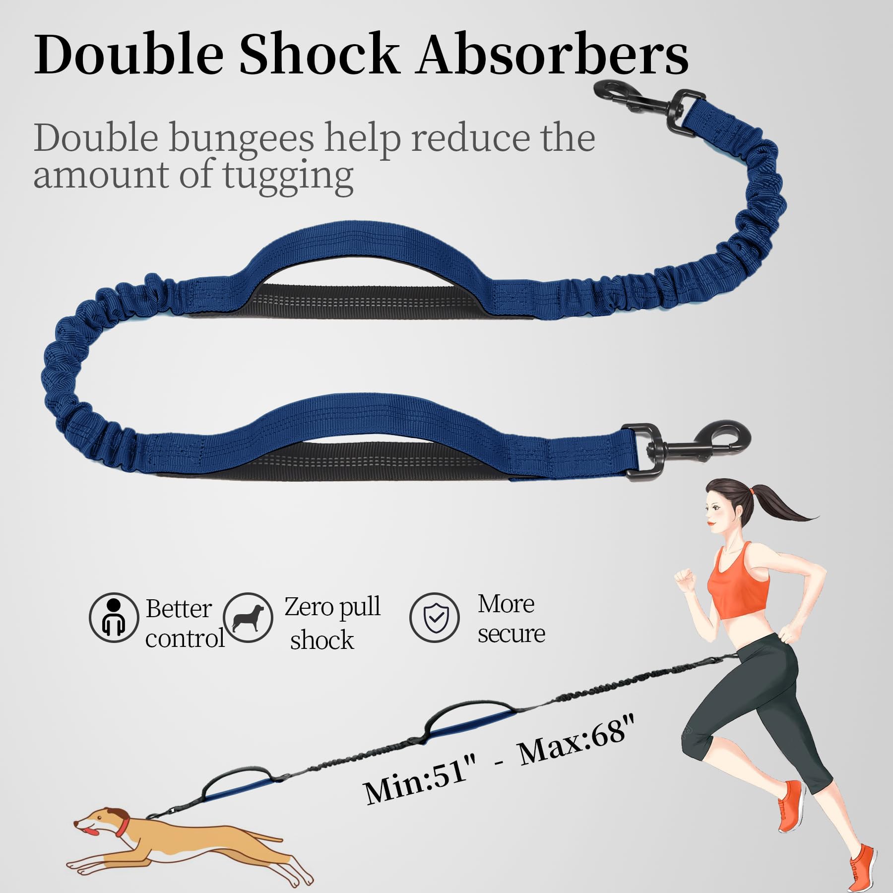 iYoShop Hands Free Leash with Waist Belt enables hands-free phone use during workouts.