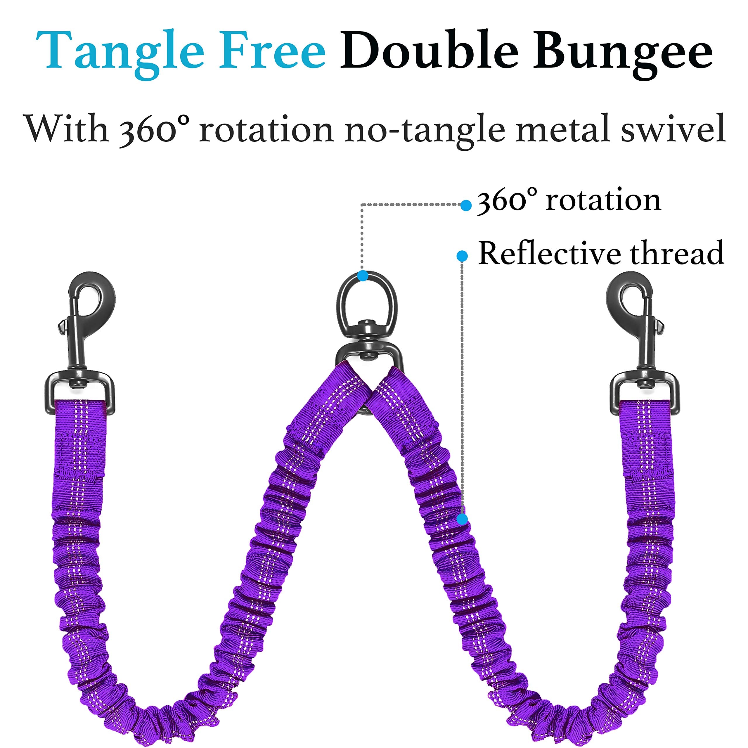 iYoShop shock-absorbing bungee extends 20–35 inches for flexible control.