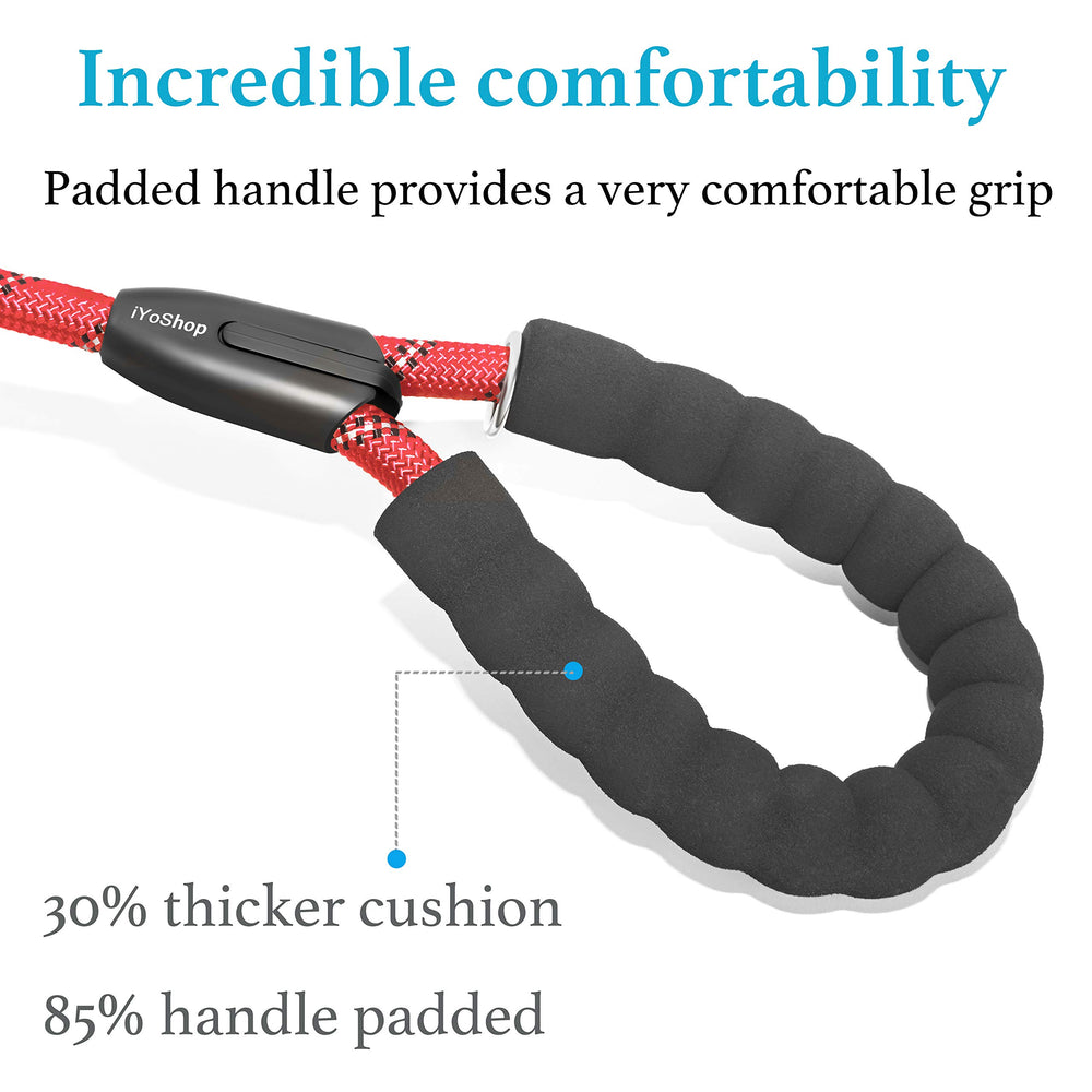 iYoShop 360° swivel design prevents tangling as dogs move.