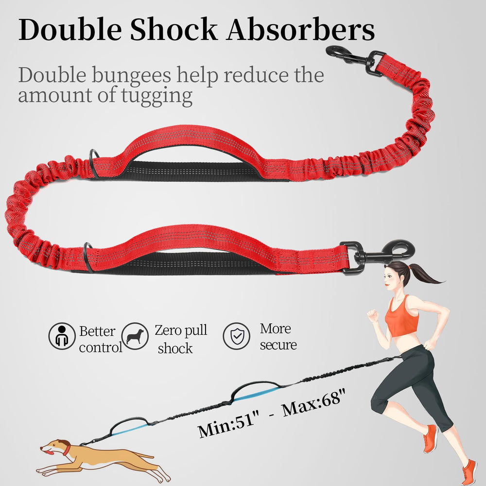 iYoShop waist-running leash belt frees your hands during workouts