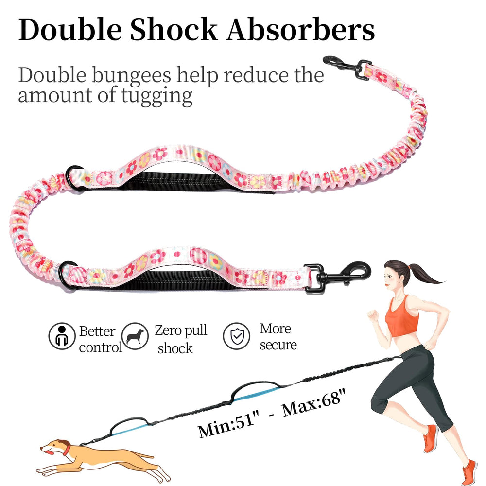 iYoShop waist-worn leash for hands-free movement while exercising your dog