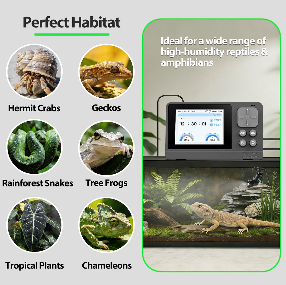 J&A Jason Aerobic reptile mister compatible with a wide range of terrarium setups