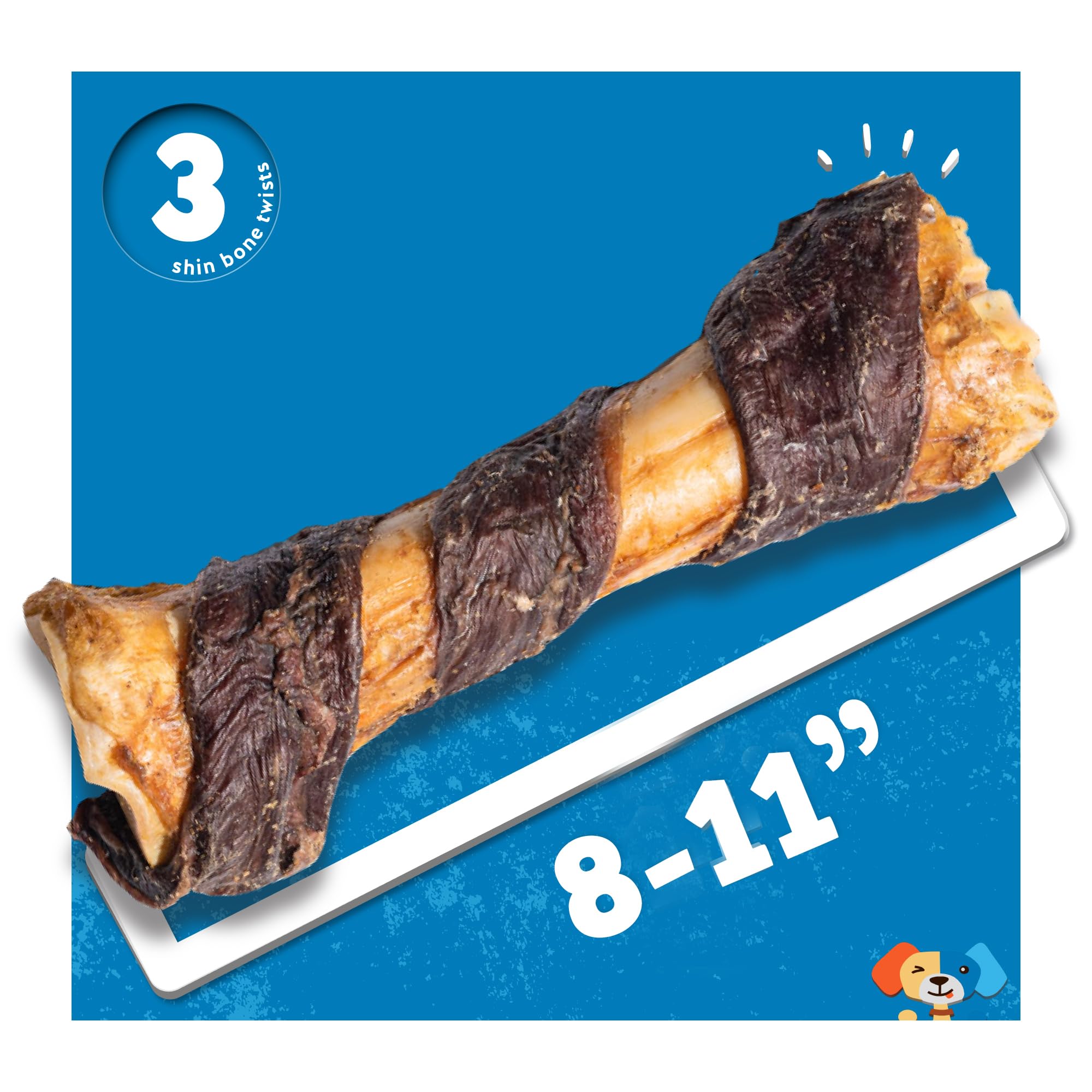 Jack&Pup calcium-rich marrow visible inside for wholesome flavor.