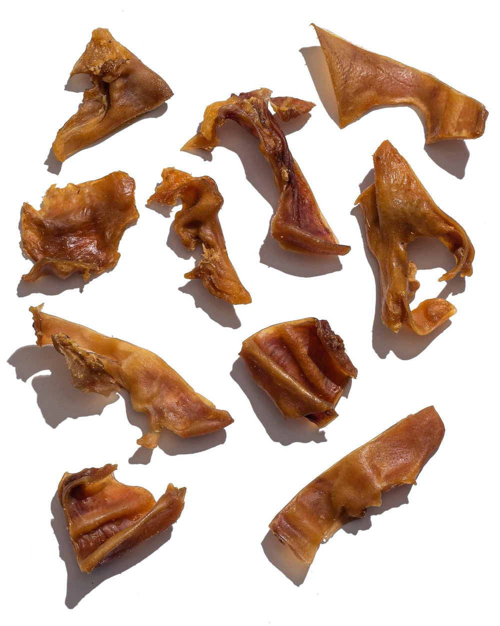 Jack&Pup Pig Ears Slivers close-up: premium texture and clean sourcing.