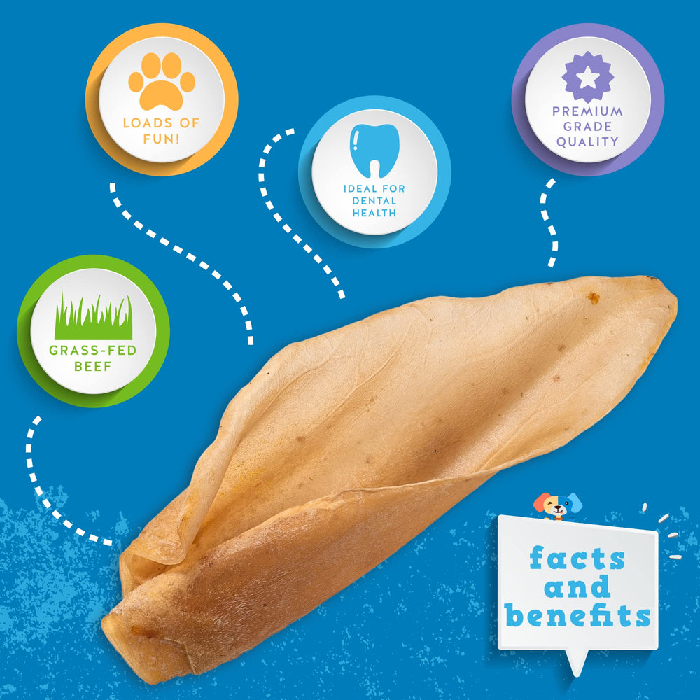 Jack&Pup Cow Ears – single-ingredient chew ideal for sensitive stomachs