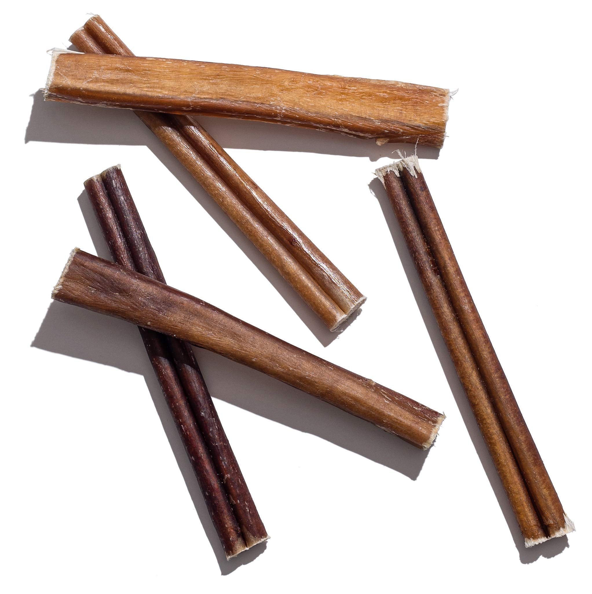 Jack&Pup 12-count bully sticks ready to serve, convenient dog treat.