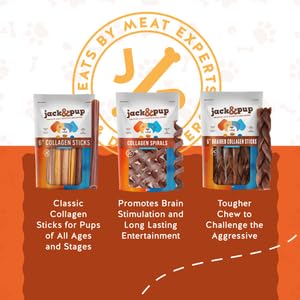 Jack&Pup beef collagen sticks deliver natural protein without artificial flavors.