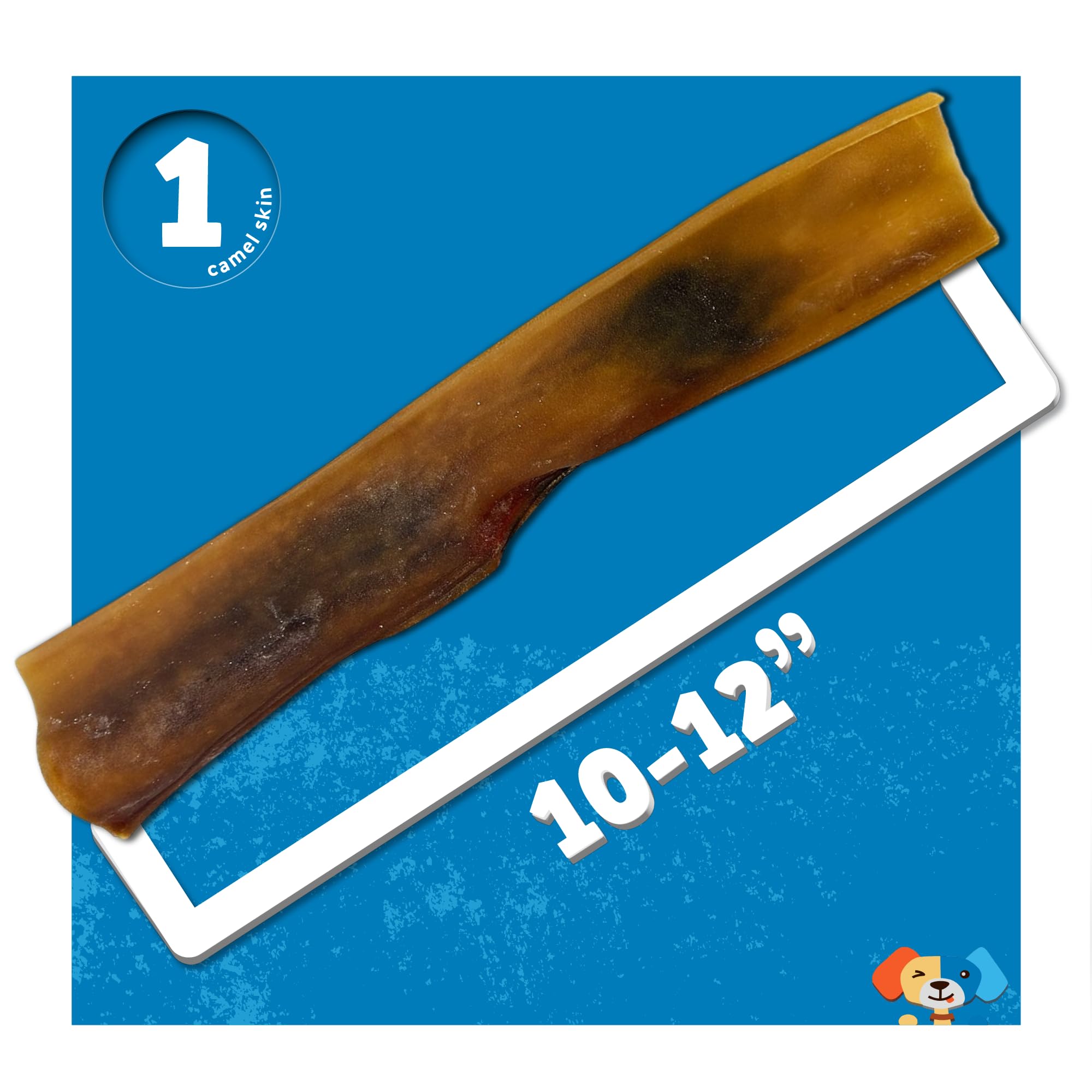 Jack&Pup camel skin chew close-up showing dense texture for lasting play.