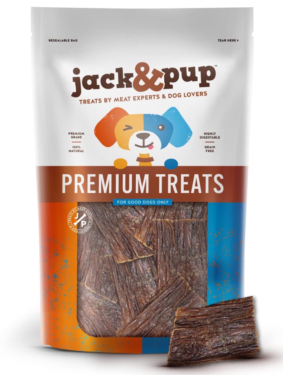 Jack&Pup Dog Treat in Bowl shows convenient serving and sharing.