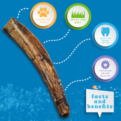 Jack&Pup grass-fed beef bone highlights premium quality for pets.