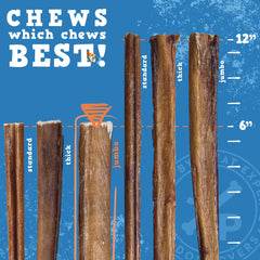 Jack&Pup grass-fed beef pizzle — single-ingredient, high-protein treat for dogs.
