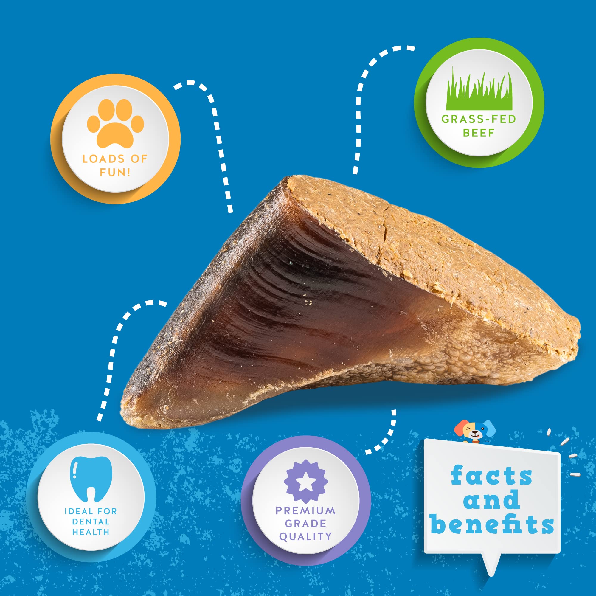 Jack&Pup long-lasting chew ideal for teething puppies and strong chewers.