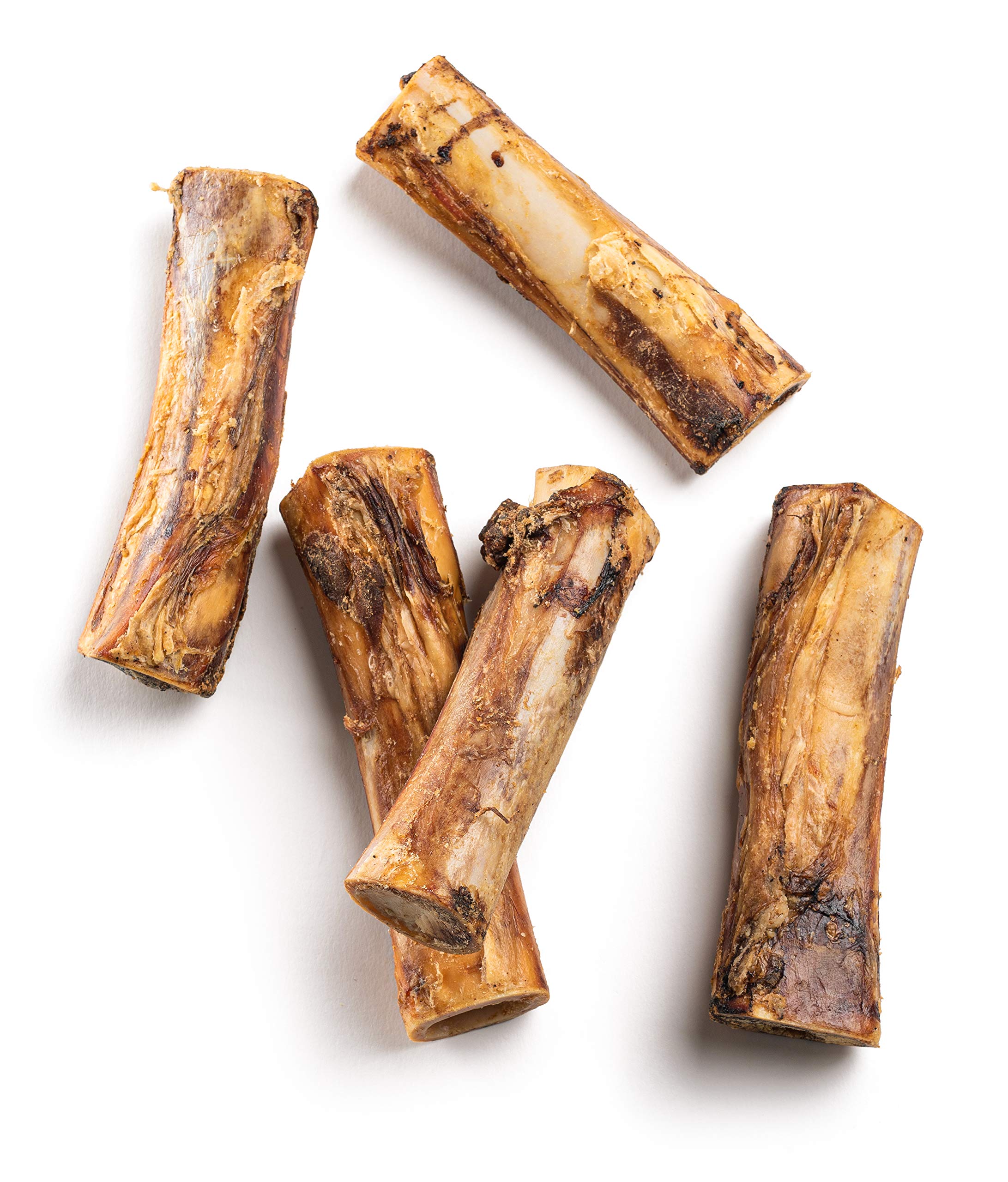 Jack&amp;Pup marrow bones 6-inch bone closeup showing dense marrow and natural beef flavor