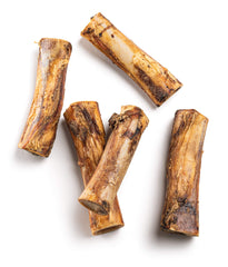 Jack&amp;Pup marrow bones 6-inch bone closeup showing dense marrow and natural beef flavor